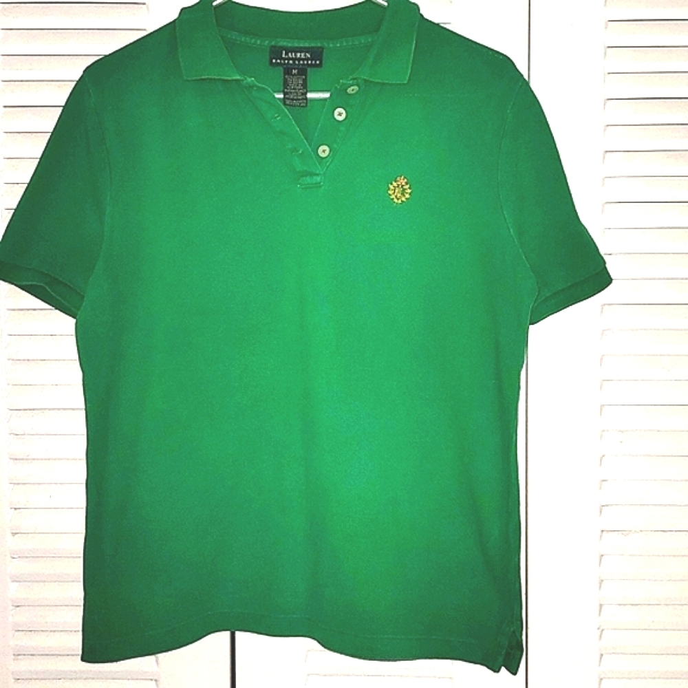 Ralph Lauren Green Polo Top